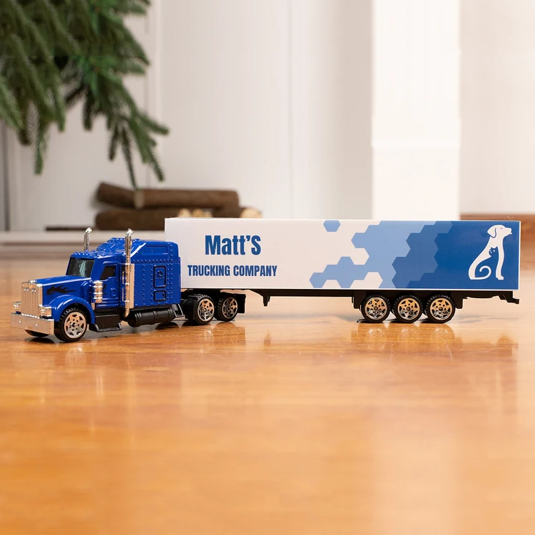 Personalized Toy Truck Kid Birthday Gift