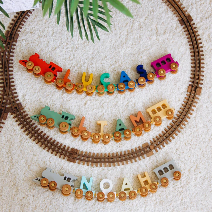 Personalized Toys Wooden Train Kid Birthday Gift