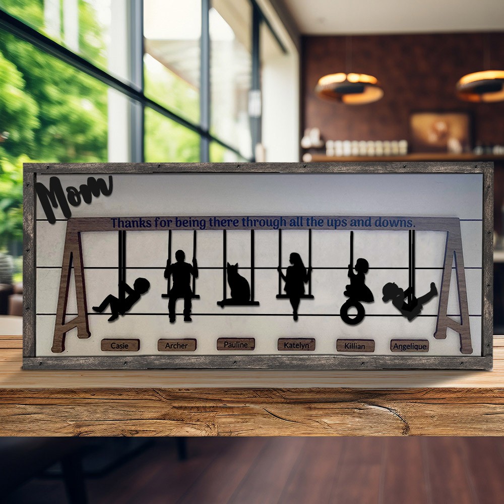 Personalized Swing Set Sign For Mother's Day Gift