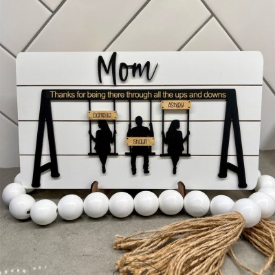 Personalized Swing Set Sign For Mother's Day Gift